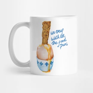 Cute Food Pun - Un Ouef With All The Food Puns Mug